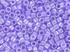 Miyuki Delica beads ceylon purple, 5g 11/0 DB249, cylindrical beads, 1.6mm beads, DB 249, Delica light purple, lilac Delica beads lavender