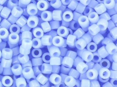 Miyuki Delica beads opaque agate blue, 5g 11/0 color DB 1137, cylindrical beads, ice blue Miyuki, light blue DB1137, sky blue beads