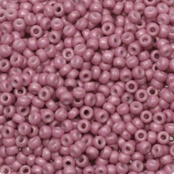 10g Miyuki seed beads 11/0, opaque matte antique rose 2037, japanese beads, matte pink rocailles, Miyuki beads size 11, 2mm small beads