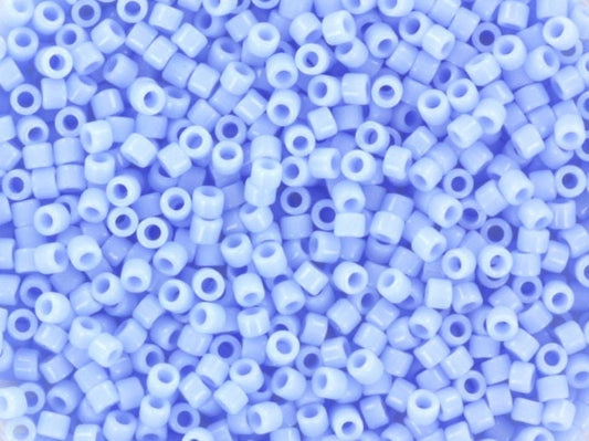 Miyuki Delica beads opaque agate blue, 5g 11/0 color DB 1137, cylindrical beads, ice blue Miyuki, light blue DB1137, sky blue beads