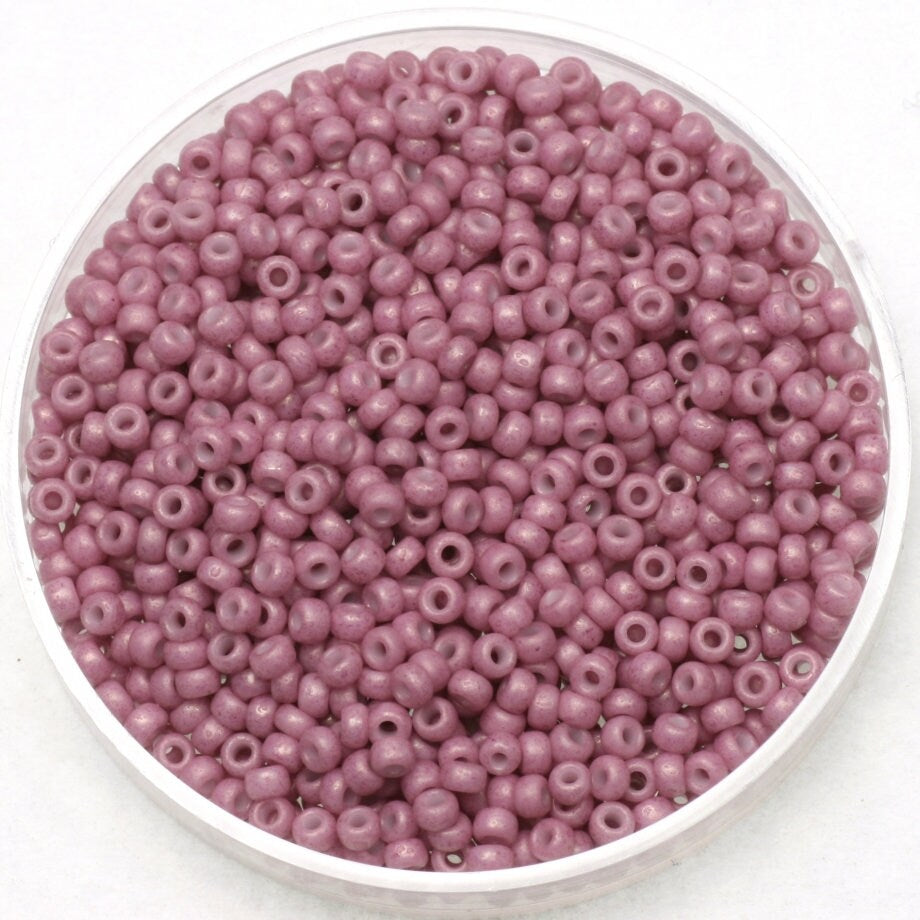 10g Miyuki seed beads 11/0, opaque matte antique rose 2037, japanese beads, matte pink rocailles, Miyuki beads size 11, 2mm small beads