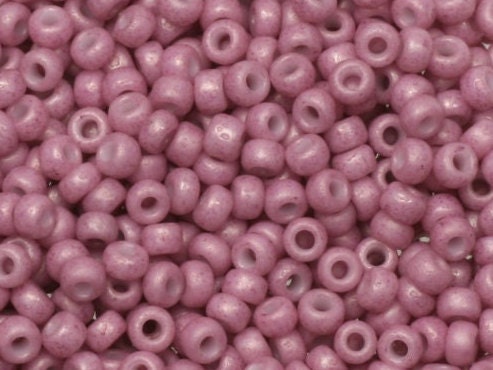 10g Miyuki seed beads 11/0, opaque matte antique rose 2037, japanese beads, matte pink rocailles, Miyuki beads size 11, 2mm small beads