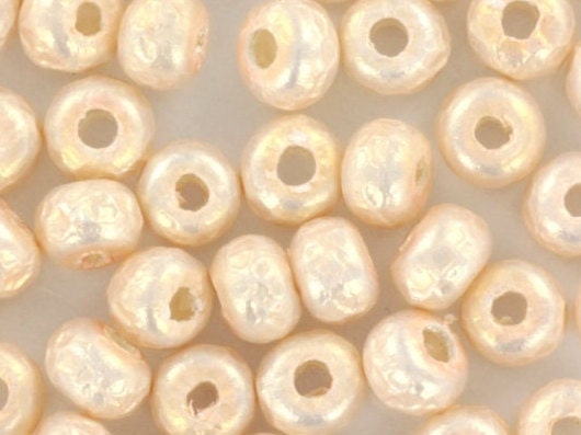 10g Miyuki seed beads 6/0, baroque pale pink 3954, japanese beads, large rose beads, size 4mm, Miyuki pony beads