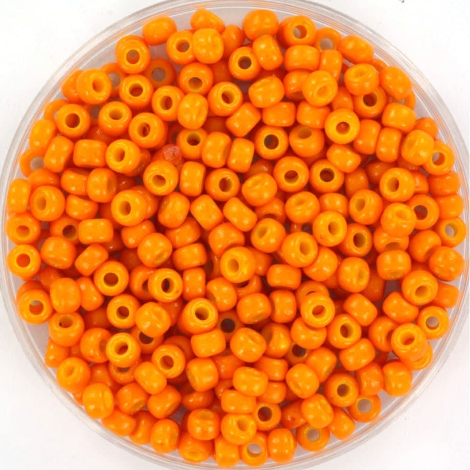 10g Miyuki seed beads 8/0, duracoat opaque kumquat 4454, japanese beads, color orange beads, size 8 3mm, rocailles, Miyuki orange beads