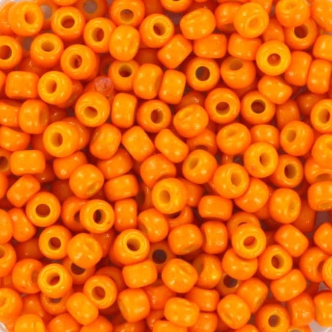 10g Miyuki seed beads 8/0, duracoat opaque kumquat 4454, japanese beads, color orange beads, size 8 3mm, rocailles, Miyuki orange beads