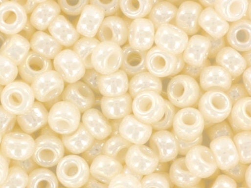 10g Miyuki seed beads 8/0, ceylon antique ivory 592, japanese beads, cream beads, size 3mm, off white seed beads, Cream Miyuki