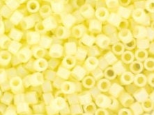 Miyuki Delica beads opaque butter cream, 5g size 11/0 color 1491, Japanese beads, cylindrical beads, light yellow Miyuki, Miyuki DB1491