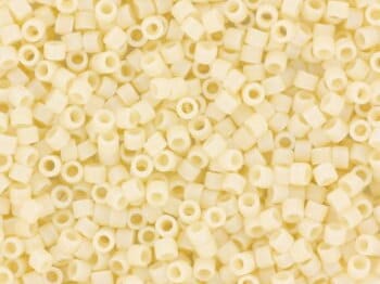 Miyuki Delica beads opaque matte ab dark cream, 5g 11/0 DB883, cylindrical beads, opaque cream Miyuki, color DB 883, Delica off white