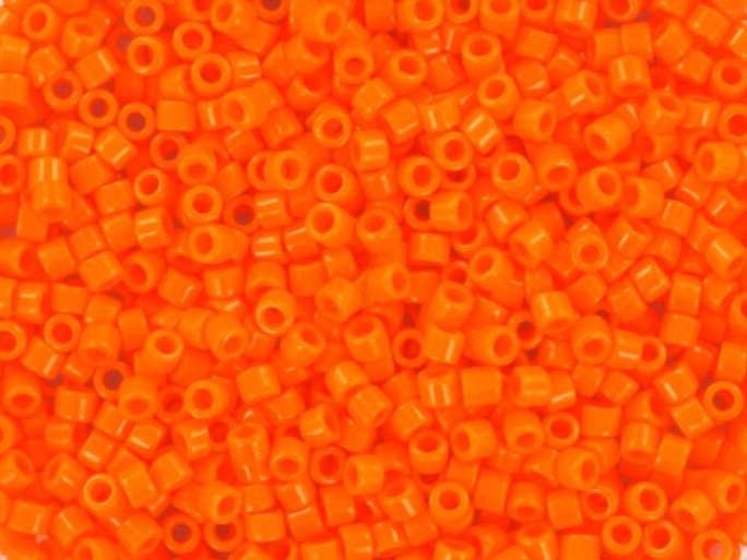 Miyuki Delica beads opaque mandarin, 5g size 11/0 color DB1133, Japanese beads, cylindrical beads, Miyuki Delica orange, Miyuki DB 1133