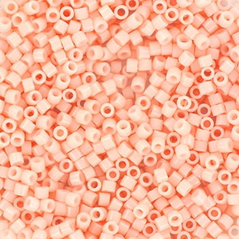 Miyuki Delica beads opaque light salmon, 5g 11/0 color DB 1493, cylindrical beads, Miyuki Delica pastel pink DB1493