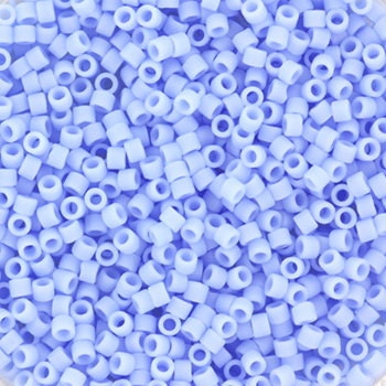 Miyuki Delica beads opaque matte agate blue, 5g 11/0 DB1587, cylindrical beads, matte light blue Miyuki beads, color DB 1587, pastel blue