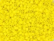 Miyuki Delica beads opaque yellow, 5g 11/0 DB721, cylindrical beads, Miyuki opaque yellow, color DB 721, DB 0721, DB0721