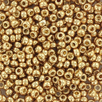 10g Miyuki seed beads duracoat galvanized champagne, size 11/0 4204, japanese beads, round beads, small gold beads