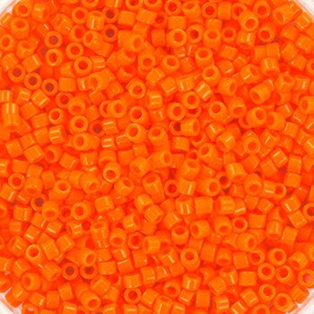 Miyuki Delica beads opaque mandarin, 5g size 11/0 color DB1133, Japanese beads, cylindrical beads, Miyuki Delica orange, Miyuki DB 1133