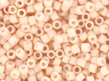 Miyuki Delica beads opaque matte blush, 5g 11/0 DB0354, cylindrical beads, 1.6mm beads, light pink Miyuki, color DB 354, DB 0354, DB354