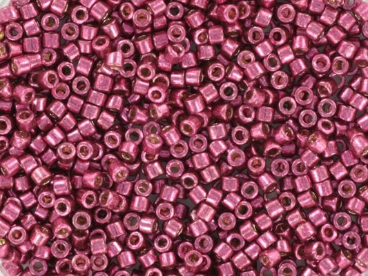 Miyuki Delica beads duracoat galvanized magenta, 5g 11/0 DB 1849, Miyuki Delica purple, metallic pink, japanese beads, Seed beads