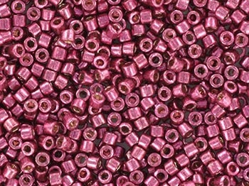 Miyuki Delica beads duracoat galvanized magenta, 5g 11/0 DB 1849, Miyuki Delica purple, metallic pink, japanese beads, Seed beads