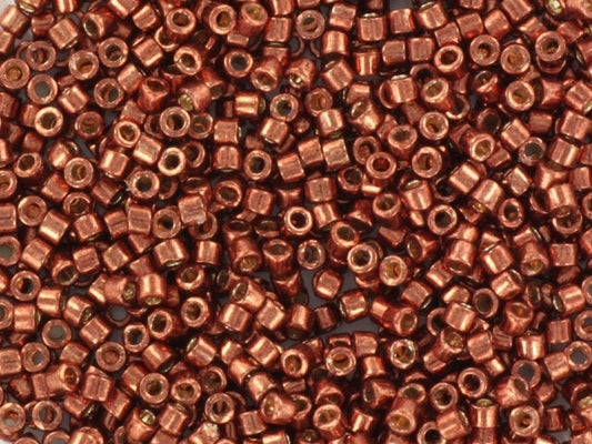 Miyuki Delica beads duracoat galvanized dark berry, 5g 11/0 DB 1842, Miyuki Delica copper, metallic red, japanese beads, Seed beads