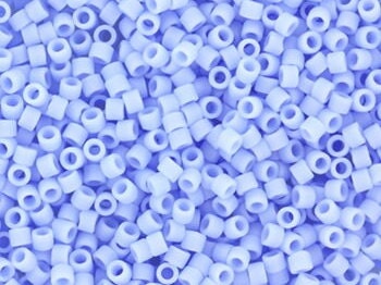 Miyuki Delica beads opaque matte agate blue, 5g 11/0 DB1587, cylindrical beads, matte light blue Miyuki beads, color DB 1587, pastel blue