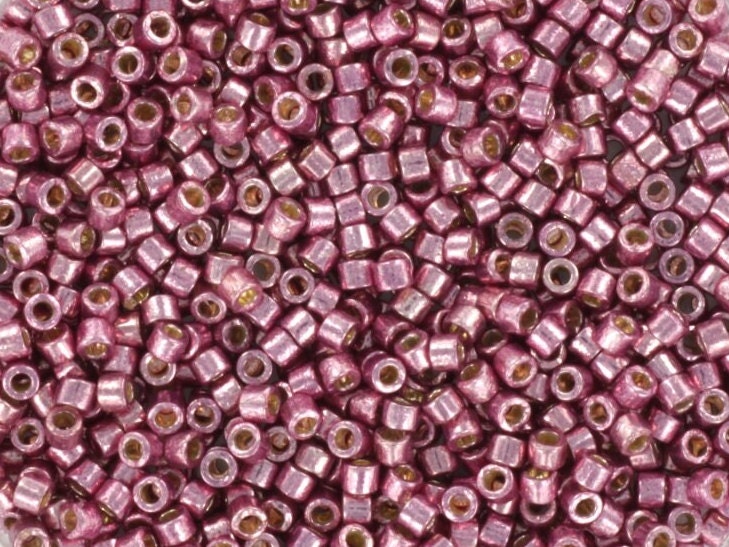 Miyuki Delica beads duracoat galvanized dusty orchid, 5g 11/0 DB 1848, Miyuki Delica purple, metallic violet, japanese beads, Seed beads