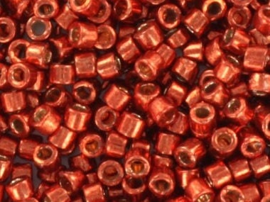 Miyuki Delica beads duracoat galvanized berry, 5g 11/0 DB 1838, Miyuki Delica red, metallic red, japanese beads, Seed beads