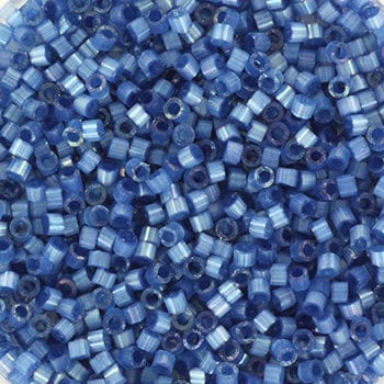 Miyuki Delica beads silk satin dyed dusk blue color DB1811, 5g size 11/0, japanese beads, Miyuki color DB-1811, cylindrical beads