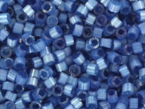 Miyuki Delica beads silk satin dyed dusk blue color DB1811, 5g size 11/0, japanese beads, Miyuki color DB-1811, cylindrical beads