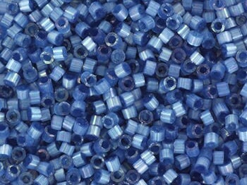 Miyuki Delica beads silk satin dyed dusk blue color DB1811, 5g size 11/0, japanese beads, Miyuki color DB-1811, cylindrical beads