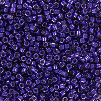 Miyuki Delica beads duracoat galvanized lilac night, 5g 11/0 DB 2510, Miyuki Delica purple, dark violet, japanese beads, Seed beads