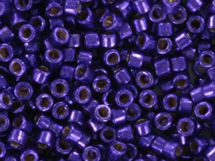 Miyuki Delica beads duracoat galvanized lilac night, 5g 11/0 DB 2510, Miyuki Delica purple, dark violet, japanese beads, Seed beads