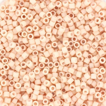 Miyuki Delica beads opaque matte blush, 5g 11/0 DB0354, cylindrical beads, 1.6mm beads, light pink Miyuki, color DB 354, DB 0354, DB354