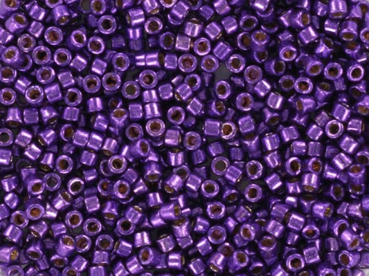 Miyuki Delica beads duracoat galvanized purple orchid, 5g 11/0 DB 2508, Miyuki Delica purple, dark violet, japanese beads, Seed beads