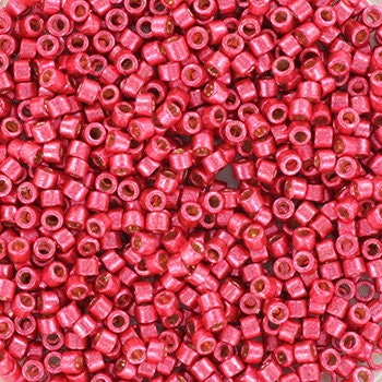 Miyuki Delica beads duracoat galvanized light cranberry, 5g 11/0 DB 1841, Miyuki Delica pink, metallic pink, japanese beads, Seed beads