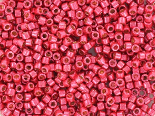 Miyuki Delica beads duracoat galvanized light cranberry, 5g 11/0 DB 1841, Miyuki Delica pink, metallic pink, japanese beads, Seed beads