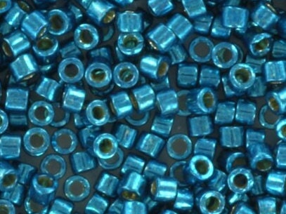 Miyuki Delica beads duracoat galvanized capri blue, 5g 11/0 DB 2513, Miyuki Delica teal blue, metallic blue, japanese beads, Seed beads