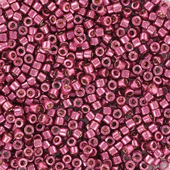 Miyuki Delica beads duracoat galvanized magenta, 5g 11/0 DB 1849, Miyuki Delica purple, metallic pink, japanese beads, Seed beads