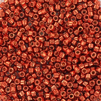 Miyuki Delica beads duracoat galvanized berry, 5g 11/0 DB 1838, Miyuki Delica red, metallic red, japanese beads, Seed beads