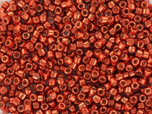 Miyuki Delica beads duracoat galvanized berry, 5g 11/0 DB 1838, Miyuki Delica red, metallic red, japanese beads, Seed beads