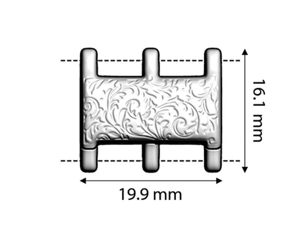 Magnetic clasp for Miyuki Seed Beads 8/0, Cymbal Elements Nisida III, Gold plated, Antique brass, Rosé Gold, Silver plated