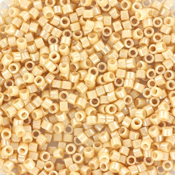 Miyuki Delica beads ceylon light caramel, size 11/0 color 205, Japanese beads, cylindrical beads, Miyuki cream, Miyuki DB205, Miyuki beige