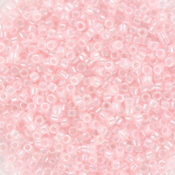 Miyuki Delica beads ceylon baby pink, size 11/0 color DB 234, Japanese beads, cylindrical beads, Miyuki pink luster, Miyuki DB234