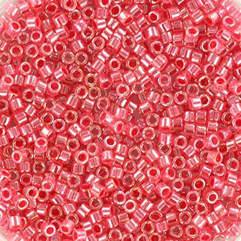 Miyuki Delica beads ceylon carnation pink, size 11/0 color DB 236, Japanese beads, cylindrical beads, Miyuki pink luster, Miyuki DB236