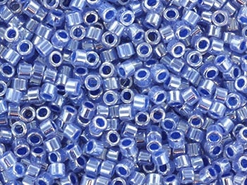 Miyuki Delica beads ceylon blue, size 11/0 color DB 243, Japanese beads, cylindrical beads, Miyuki dark blue luster, Miyuki DB243