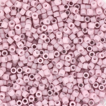 Miyuki Delica beads opaque matte dusty orchid, size 11/0 color DB 355, Japanese beads, cylindrical beads, Miyuki DB353