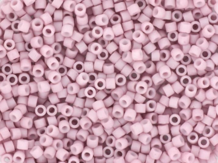 Miyuki Delica beads opaque matte dusty orchid, size 11/0 color DB 355, Japanese beads, cylindrical beads, Miyuki DB353