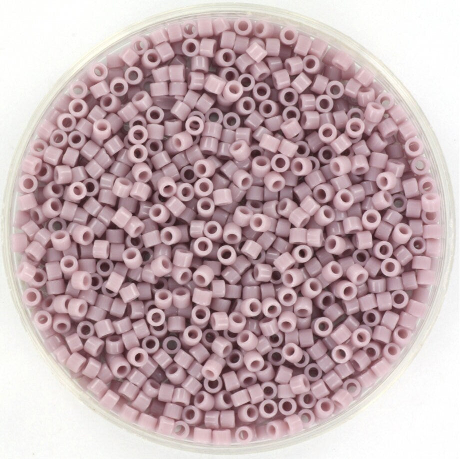 Miyuki Delica beads opaque mauve, 5g 11/0 DB728, cylindrical beads, violet Miyuki, color DB0728, Miyuki Delica purple