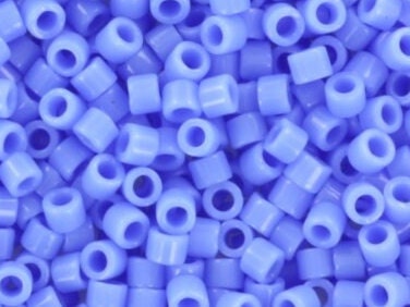 Miyuki Delica beads opaque periwinkle, 5g 11/0 color DB 730, cylindrical beads, Miyuki opaque blue DB730