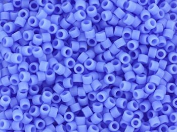 Miyuki Delica beads opaque matte periwinkle, size 11/0 color DB 760, Japanese beads, cylindrical beads, Miyuki DB760, Miyuk delica blue