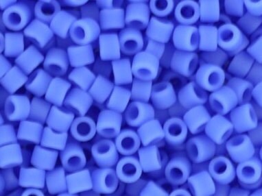 Miyuki Delica beads opaque matte periwinkle, size 11/0 color DB 760, Japanese beads, cylindrical beads, Miyuki DB760, Miyuk delica blue