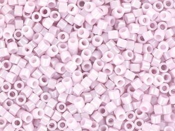 Miyuki Delica beads opaque ceylon pale rose, 5g 11/0 DB1534, cylindrical beads, light pink Miyuki, color DB 1534, pastel pink